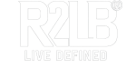 R2LB Live Defined White Letters